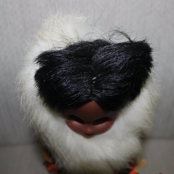 3/$77❤️Inuit Indien Art Eskimo doll real fur suede sleeping eyes St-Tite Quebec - Picture 3 of 13